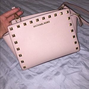 Michael Kors light pink satchel